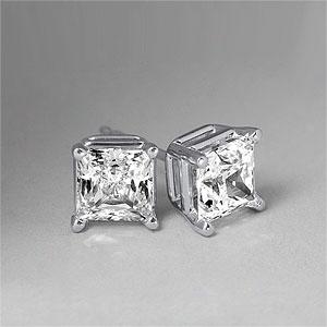 14k 1.00 Cttw. Princess-cut H- iI1 Diamond Studs