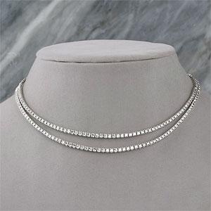 14 k10.00 Cttw. Diamond Necklace