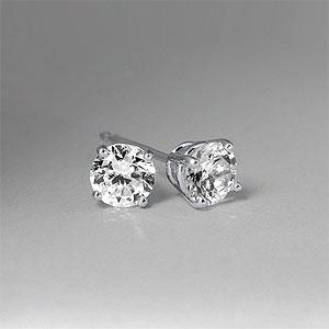 14k 1.25 Cttw. Round-cut H-i I1 Diamond Studs