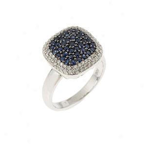 14k 1.33 Cttw. Diamond & Sapphire Ring