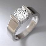 14k 1.63 Cttw. Moissanite Set Solitaire Ring