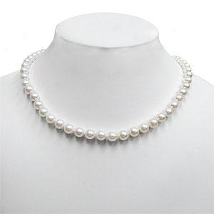 14k 6-6..5mm Akoya Pearl Necklace