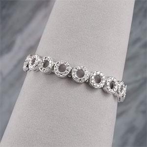 14k 6.00 Cttw. Diamond Circle Bracelet