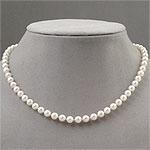 14k 7mm - 7.5mm Akoya Pearl Necklace