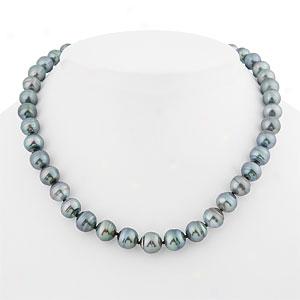 14k 9-11mm Baroque Tahitian Pearl Necklace