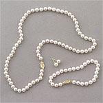 14k Akoya Pearl 3pc Jewelry Gift Set