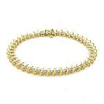 14k Gold 2.00 Cttw. Diamond S-link Tennis Bracelet