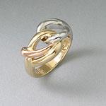 14k Tri-color Gold Ring