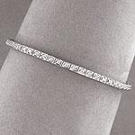 14k White Gold 1.0 Cttw. Diamond Link Bracelet