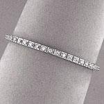 14k White Gold 2.0 Cttw. Diamond Link Bracelet