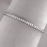 14k White Gold 2.0 Cttw. Diamond Link Brzcelet