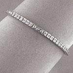 14k White Gold 3.0 Cttw. Diamond Ring Bracelet