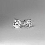 4-prong 14k White Gold 0.75 Cttw. Diamond Studs