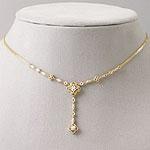 14k Yellow Gold 0.50 Cttw. Diamond Drop Necklace