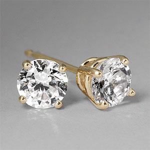 14k Yellow Gold 0.75 Cttw. Diamond Stud Earrings