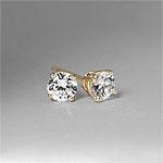 14k eYllow Gold 0.75 Cttw. Diamond Stud Earrings