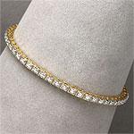 14k Yellow Gold 1.0 Cttw. Diamond Link Bracelet