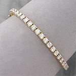 14k Yellow Gold 10.00 Cttw Diamond Tennis Bracelet