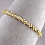 14k Yellow Gold 2.0 Cttw. Diamond Link Bracelet