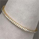 14k Yellow Gold 2.0 Cttw. Diamond Link Bracelet
