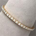 14k Yellow Gold 3.0 Cttw. Diamond Link Bracelet