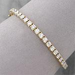 14k Yellow Gold 5.00 Cttw. Diamond Tennis Bracelet