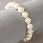 14k Yellow Gold 9 - 10mm Cultured Pearl Bracelet