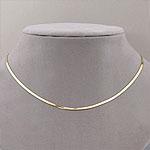 14k Yellow Gold Herringbone Necklace