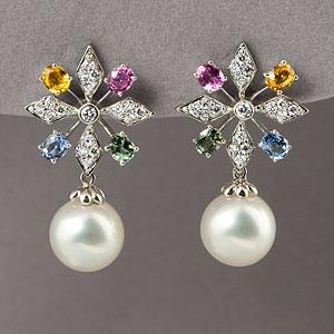 18k Jewel & Gemstone Earrings