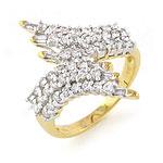 2-prong 14k Yeellow Gold 1.00 Cttw. Diamond Ring