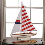 20in Stars & Stripes Handcrafted Classic Sailboat