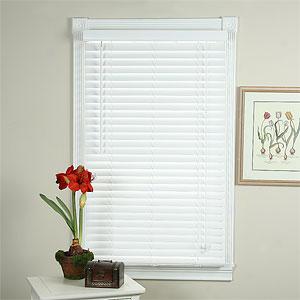 2in White Bamboo 48in Long Blinds