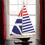 35in Sea Star Classic Sailboat With Colored Sails