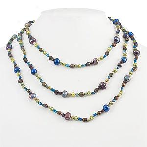 4-8mm Multicolor Freshwater Pearl Necklace