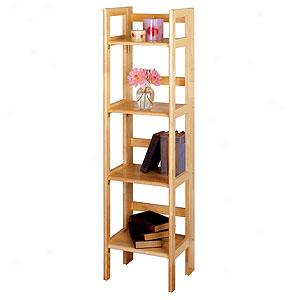 4 Level Foldable Wood Shelf