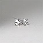 4-prong 14k Whit3 Gold 0.40 Cttw. Diamond Studs