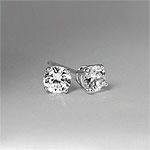 4-prong 14k White Gold 1.00 Cttw. Diamond Studs