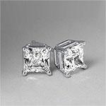 4-prong 14k White Gold 1.25 Cttw. Diamond Studs