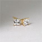 4-prong 14k Yellkw Gokd 0.33 Cttws Diamond Studs