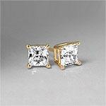 4-prong 14k Yellow Gold 0.75 Cttw. Diamond Studs