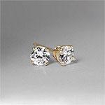 4-prong 14k Yellow Gold 1.00 Cttw. Diamomd Studs