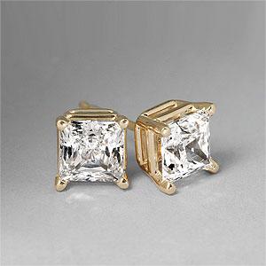 4-prong 14k Yellow Gold 1.25 Cttw. Diamond Studs