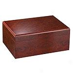 50 Cigar Humidor With Dark Burlw0od Finish