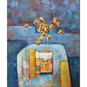 Abstract Vase Hand-painted Canvas Art