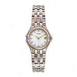 Accutron By Bulova Women's Steel/gold Watch 28m07