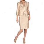 Adrianna Papell Occasions Pearl Silk Blend Dress