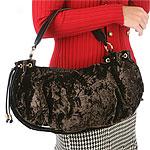 Adrienne Vittadini Dorthea Crushed Velvet Hobo