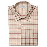 Alex Cannon Mini Checked Cotton Dress Shirt