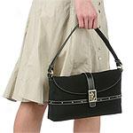 America's Favorite Designer Black Nylon Handbag