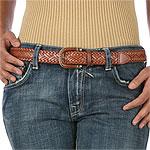 America's Favorite Designer Braided Leather Belt